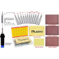 Soldering Iron Tips 12 pcs 900M Replacement Solder Tips Kit (B, I, K, D, C) with Cleaning Sponge, Cloth, Sandpaper