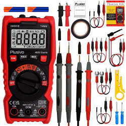 Digital Multimeter 4000 Counts TRMS Auto-Ranging AC DC Voltmeter NCV Live Test, Measures Voltage, Current, Resistance,Continuity