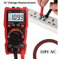 Digital Multimeter 4000 Counts TRMS Auto-Ranging AC DC Voltmeter NCV Live Test, Measures Voltage, Current, Resistance,Continuity