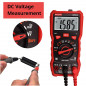 6000 Counts Digital Multimeter Auto Ranging TRMS AC DC Voltmeter Ohm Volt Amp NCV Diode Tester with Test Leads, Probes