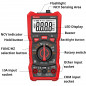 6000 Counts Digital Multimeter Auto Ranging TRMS AC DC Voltmeter Ohm Volt Amp NCV Diode Tester with Test Leads, Probes