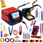 Digital Soldering Iron and Rework Station Wide LCD Display Screen, ºC/ºF Conversion, Auto Sleep/Standby, Digital Multimeter