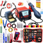 Soldering Iron and Rework Station with Wide LCD-Display Screen, Hot Air Gun, °F /°C,Auto Sleep & Standby, Digital Multimeter