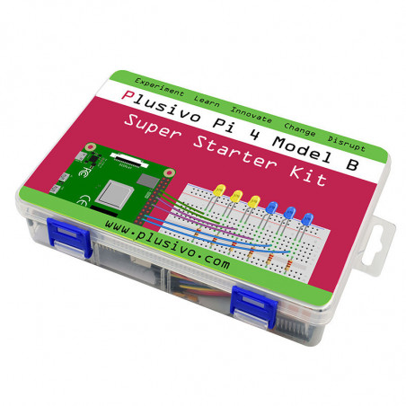 Plusivo Pi 4 Super Starter Kit with Raspberry Pi 4 with 1 GB of RAM and 32 GB sd card with NOOBs