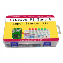 Plusivo Pi Zero W Super Starter Kit without Raspberry Pi Zero WH and without NOOBs - EU and UK interchangeable plug